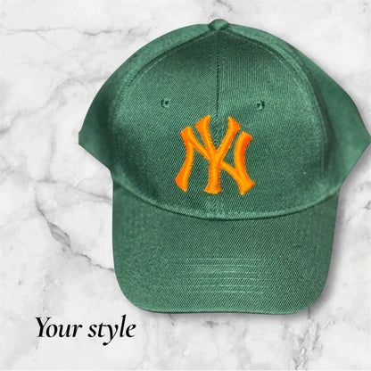 NY Embroidered Green Hat – Classic New York  Hat